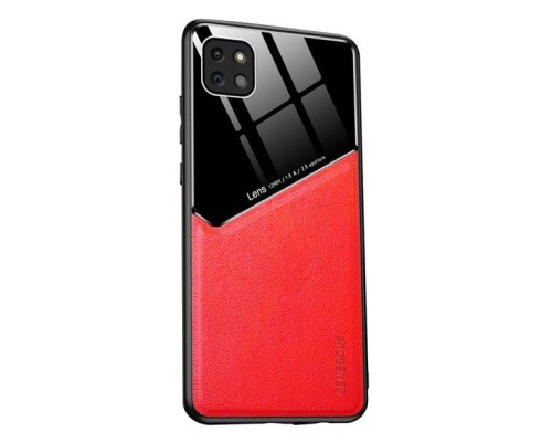 Бізнес чохол-бампер GENEROUS для Samsung Galaxy A22 5G зі скла та штучної шкіри Бізнес чохол-бампер GENEROUS для Samsung Galaxy A22 5G зі скла та штучної шкіри