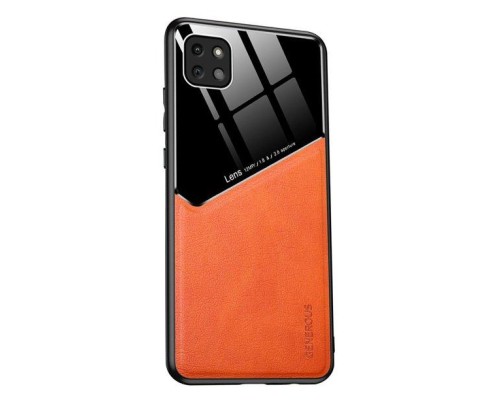 Бізнес чохол-бампер GENEROUS для Samsung Galaxy A22 5G зі скла та штучної шкіри Бізнес чохол-бампер GENEROUS для Samsung Galaxy A22 5G зі скла та штучної шкіри