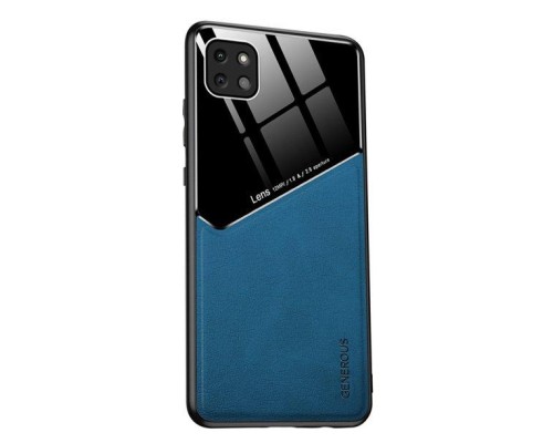 Бізнес чохол-бампер GENEROUS для Samsung Galaxy A22 5G зі скла та штучної шкіри Бізнес чохол-бампер GENEROUS для Samsung Galaxy A22 5G зі скла та штучної шкіри
