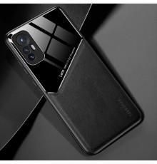 Бізнес чохол-бампер GENEROUS для Xiaomi 12 Lite зі скла та штучної шкіри