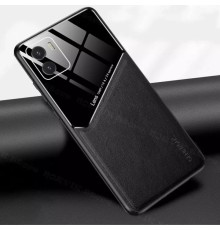 Бізнес чохол-бампер GENEROUS для Vivo Y15s зі скла та штучної шкіри