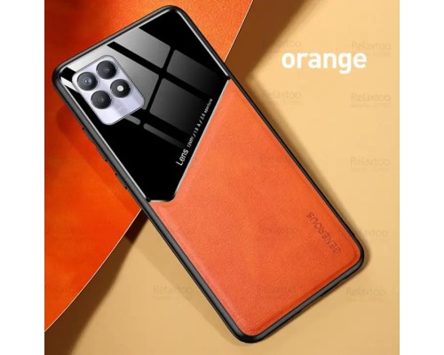 Бізнес чохол-бампер GENEROUS для Realme Narzo 50 зі скла та штучної шкіри Бізнес чохол-бампер GENEROUS для Realme Narzo 50 зі скла та штучної шкіри