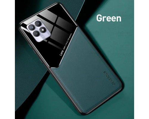 Бізнес чохол-бампер GENEROUS для Realme Narzo 50 зі скла та штучної шкіри Бізнес чохол-бампер GENEROUS для Realme Narzo 50 зі скла та штучної шкіри