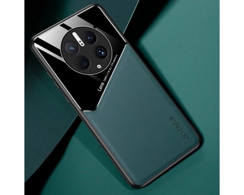 Бізнес чохол бампер GENEROUS для Huawei Mate 50 Pro зі скла і штучної шкіри Бізнес чохол бампер GENEROUS для Huawei Mate 50 Pro зі скла і штучної шкіри