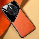Бізнес чохол бампер GENEROUS для Huawei Mate 50 Pro зі скла і штучної шкіри
