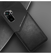 Бізнес чохол бампер GENEROUS для Xiaomi Poco M5s зі скла і штучної шкіри