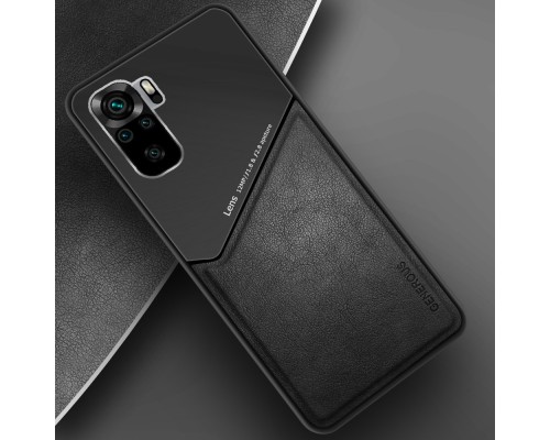Бізнес чохол бампер GENEROUS для Xiaomi Poco M5s зі скла і штучної шкіри Бізнес чохол бампер GENEROUS для Xiaomi Poco M5s зі скла і штучної шкіри
