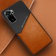 Бізнес чохол бампер GENEROUS для Xiaomi Poco M5s зі скла і штучної шкіри
