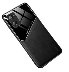 Бізнес чохол бампер GENEROUS для Realme 10 4G зі скла і штучної шкіри
