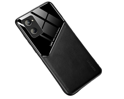 Бізнес чохол бампер GENEROUS для Realme 10 4G зі скла і штучної шкіри Бізнес чохол бампер GENEROUS для Realme 10 4G зі скла і штучної шкіри