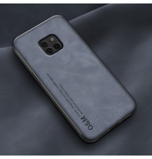 Шкіряний чохол Sheepskin з магнітом для Huawei Mate 20 Pro Blue