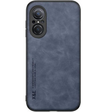 Шкіряний чохол Sheepskin з магнітом для Huawei Nova 9 SE Blue