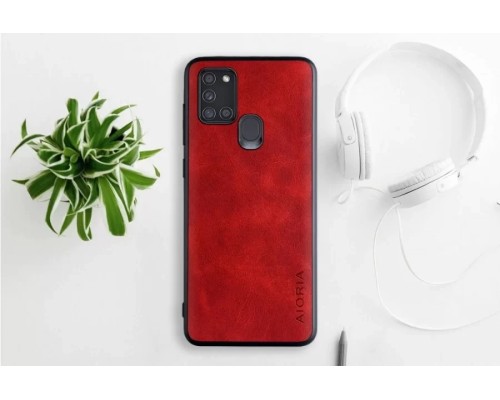 Шкіряний чохол AIORIA Vintage для Samsung Galaxy A21s red Шкіряний чохол AIORIA Vintage для Samsung Galaxy A21s red