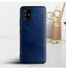 Шкіряний чохол AIORIA Vintage для Samsung Galaxy A71 blue