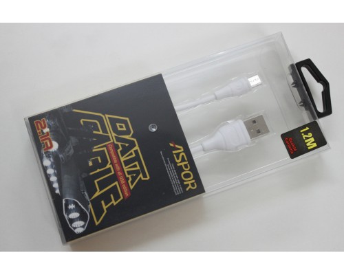 Кабель micro USB Aspor 1.2 m Кабель micro USB Aspor 1.2 m