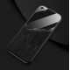 Бізнес чохол бампер GENEROUS для Apple iPhone SE 2020 / iPhone SE 2022 зі скла і штучної шкіри