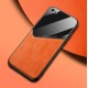 Бізнес чохол бампер GENEROUS для Apple iPhone SE 2020 / iPhone SE 2022 зі скла і штучної шкіри
