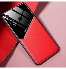 Бізнес чохол бампер GENEROUS для Huawei P30 Lite зі скла і штучної шкіри