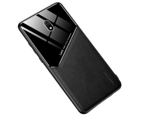 Бізнес чохол бампер GENEROUS для Xiaomi Redmi 8A з скла і штучної шкіри Бізнес чохол бампер GENEROUS для Xiaomi Redmi 8A з скла і штучної шкіри