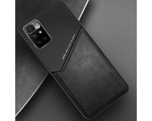 Бізнес чохол бампер GENEROUS для Xiaomi Redmi 10 з скла і штучної шкіри Бізнес чохол бампер GENEROUS для Xiaomi Redmi 10 з скла і штучної шкіри