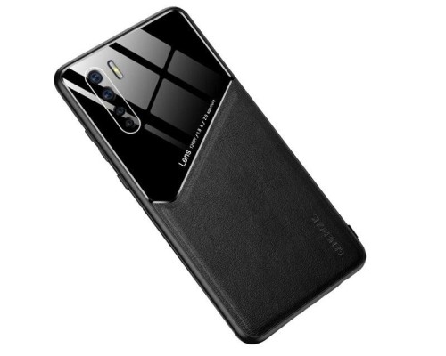 Бізнес чохол бампер GENEROUS для Oppo A91 / F15 / Reno3 з скла і штучної шкіри Бізнес чохол бампер GENEROUS для Oppo A91 / F15 / Reno3 з скла і штучної шкіри