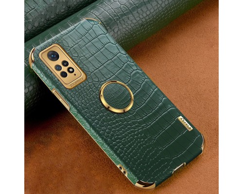Чохол для Xiaomi Redmi Note 11 Global / Redmi Note 11S 4G з тисненням під шкіру крокодила і магнітним утримувачем Green Чохол для Xiaomi Redmi Note 11 Global / Redmi Note 11S 4G з тисненням під шкіру крокодила і магнітним утримувачем Green
