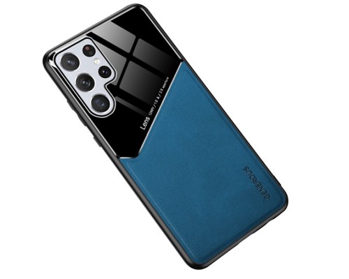 Бізнес чехол бампер GENEROUS для Samsung Galaxy S22 Ultra 5G зі скла і штучної шкіри Бізнес чехол бампер GENEROUS для Samsung Galaxy S22 Ultra 5G зі скла і штучної шкіри