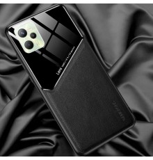 Бізнес чехол бампер GENEROUS для Realme C35 зі скла і штучної шкіри