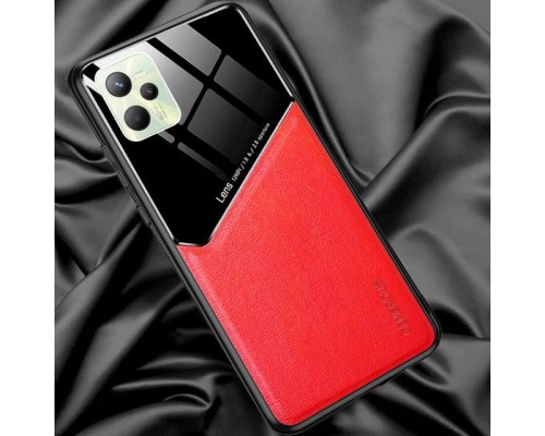 Бізнес чехол бампер GENEROUS для Realme C35 зі скла і штучної шкіри Бізнес чехол бампер GENEROUS для Realme C35 зі скла і штучної шкіри