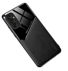 Бізнес чохол-бампер GENEROUS для Samsung Galaxy M13 4G зі скла та штучної шкіри