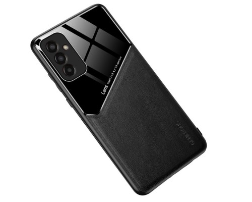 Бізнес чохол-бампер GENEROUS для Samsung Galaxy M13 4G зі скла та штучної шкіри Бізнес чохол-бампер GENEROUS для Samsung Galaxy M13 4G зі скла та штучної шкіри