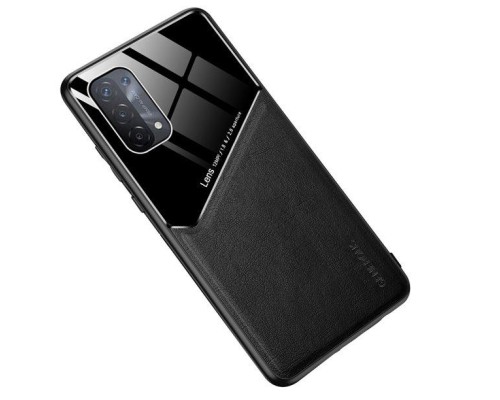 Бізнес чохол-бампер GENEROUS для Oppo A74 5G зі скла та штучної шкіри Бізнес чохол-бампер GENEROUS для Oppo A74 5G зі скла та штучної шкіри