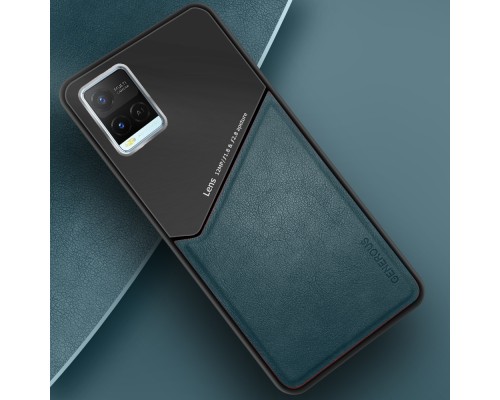Бізнес чохол-бампер GENEROUS для Vivo Y21 / Y21s зі скла та штучної шкіри Бізнес чохол-бампер GENEROUS для Vivo Y21 / Y21s зі скла та штучної шкіри