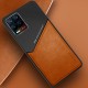 Бізнес чохол бампер GENEROUS для Realme 8 5G зі скла і штучної шкіри