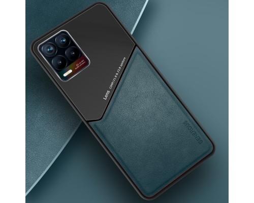 Бізнес чохол бампер GENEROUS для Realme 8 5G зі скла і штучної шкіри Бізнес чохол бампер GENEROUS для Realme 8 5G зі скла і штучної шкіри