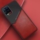 Бізнес чохол бампер GENEROUS для Realme 8 5G зі скла і штучної шкіри