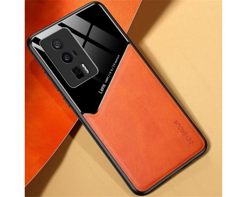 Бізнес чохол бампер GENEROUS для Xiaomi Poco F5 Pro зі скла і штучної шкіри Бізнес чохол бампер GENEROUS для Xiaomi Poco F5 Pro зі скла і штучної шкіри