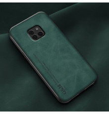 Шкіряний чохол Sheepskin з магнітом для Huawei Mate 20 Pro Green