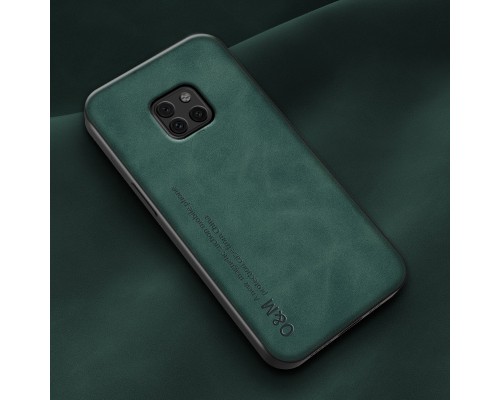 Шкіряний чохол Sheepskin з магнітом для Huawei Mate 20 Pro Green Шкіряний чохол Sheepskin з магнітом для Huawei Mate 20 Pro Green