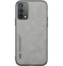 Шкіряний чохол Sheepskin з магнітом для Realme GT Master Light gray
