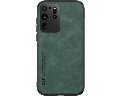 Шкіряний чохол Sheepskin з магнітом для Samsung Galaxy S20 Ultra Green Шкіряний чохол Sheepskin з магнітом для Samsung Galaxy S20 Ultra Green