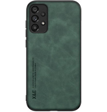 Шкіряний чохол Sheepskin з магнітом для Samsung Galaxy A72 Green