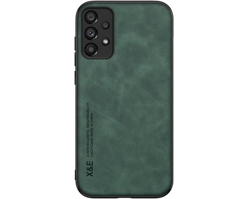 Шкіряний чохол Sheepskin з магнітом для Samsung Galaxy A72 Green Шкіряний чохол Sheepskin з магнітом для Samsung Galaxy A72 Green
