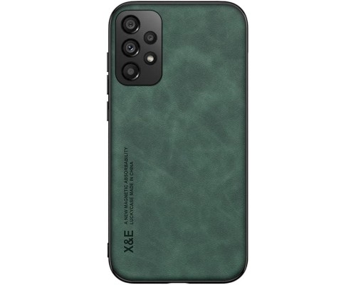 Шкіряний чохол Sheepskin з магнітом для Samsung Galaxy A73 5G Green Шкіряний чохол Sheepskin з магнітом для Samsung Galaxy A73 5G Green