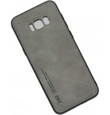 Шкіряний чохол Sheepskin з магнітом для Samsung Galaxy S8 Plus Light gray