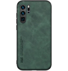 Шкіряний чохол Sheepskin з магнітом для Huawei P30 Pro Green