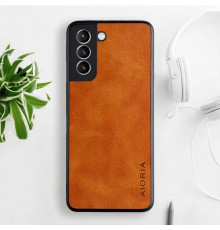 Шкіряний чохол AIORIA Vintage для Samsung Galaxy S21 Plus orange