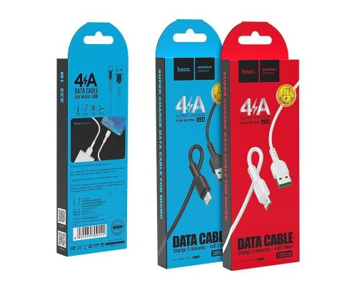 USB кабель Hoco microUSB X33 Superior 4.0 A USB кабель Hoco microUSB X33 Superior 4.0 A
