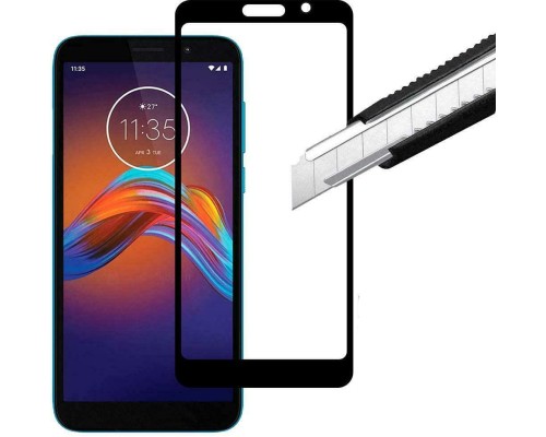 Захисне скло Motorola Moto E6 Play Full Glue 5D (Mocolo 0.33 mm)