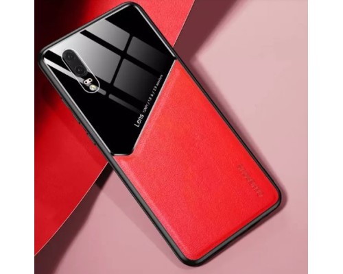 Бізнес чохол бампер GENEROUS для Huawei P20 з скла і штучної шкіри Бізнес чохол бампер GENEROUS для Huawei P20 з скла і штучної шкіри